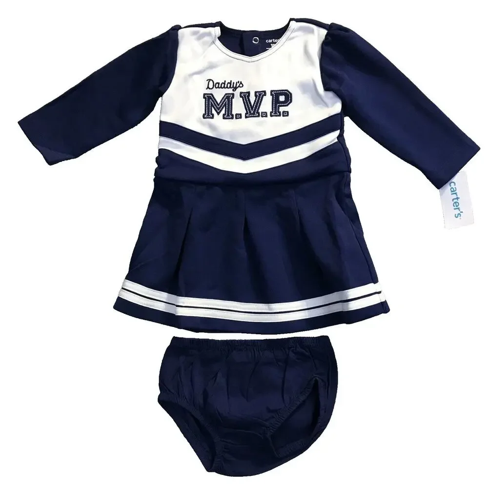 Carters Baby Girls' Outfits 18M NWT Lot of 2 - Cheer MVP-Dress Leggings Top Set